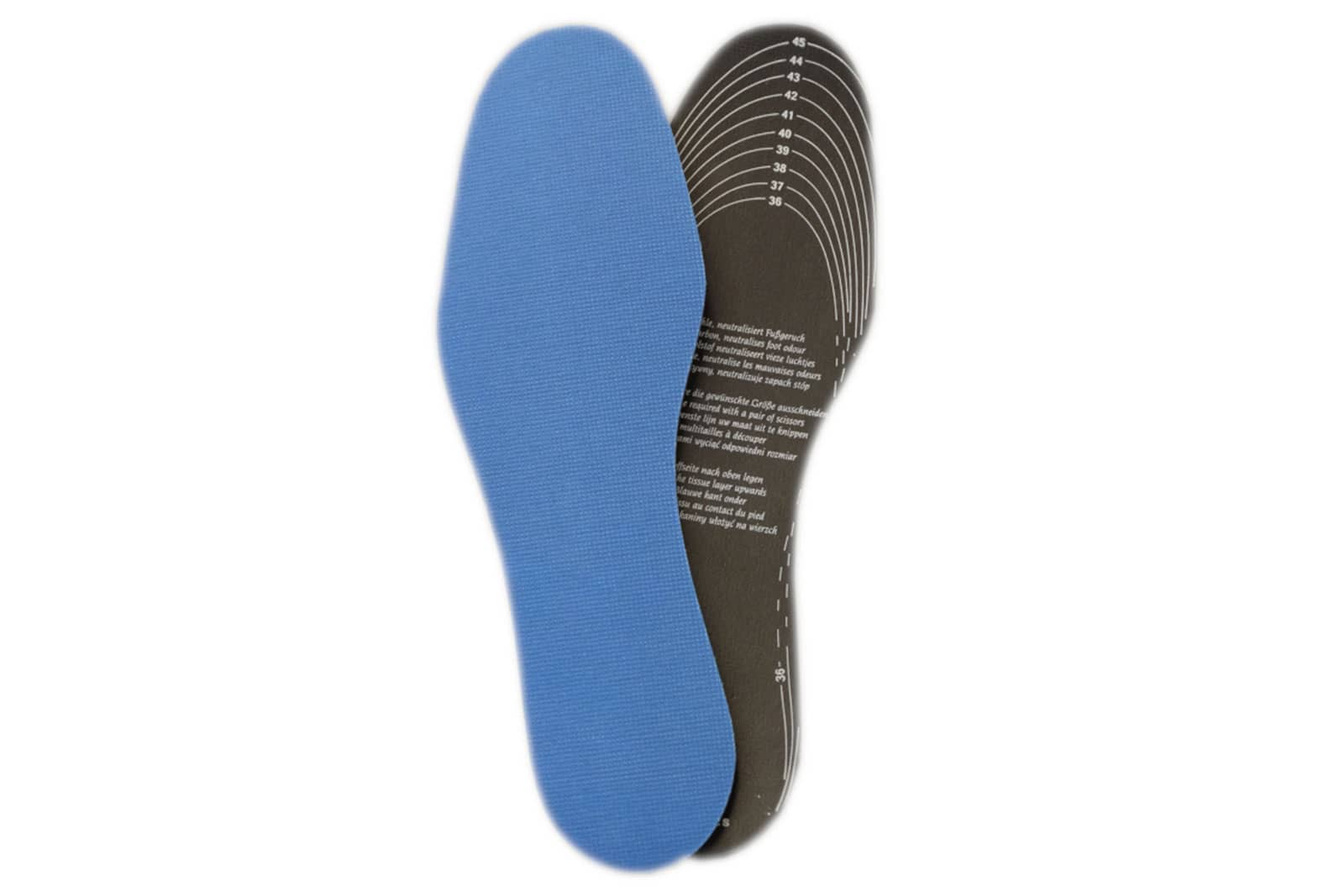 Geruchsneutrale zuschneidbare Aktivkohle-Einlegesohle