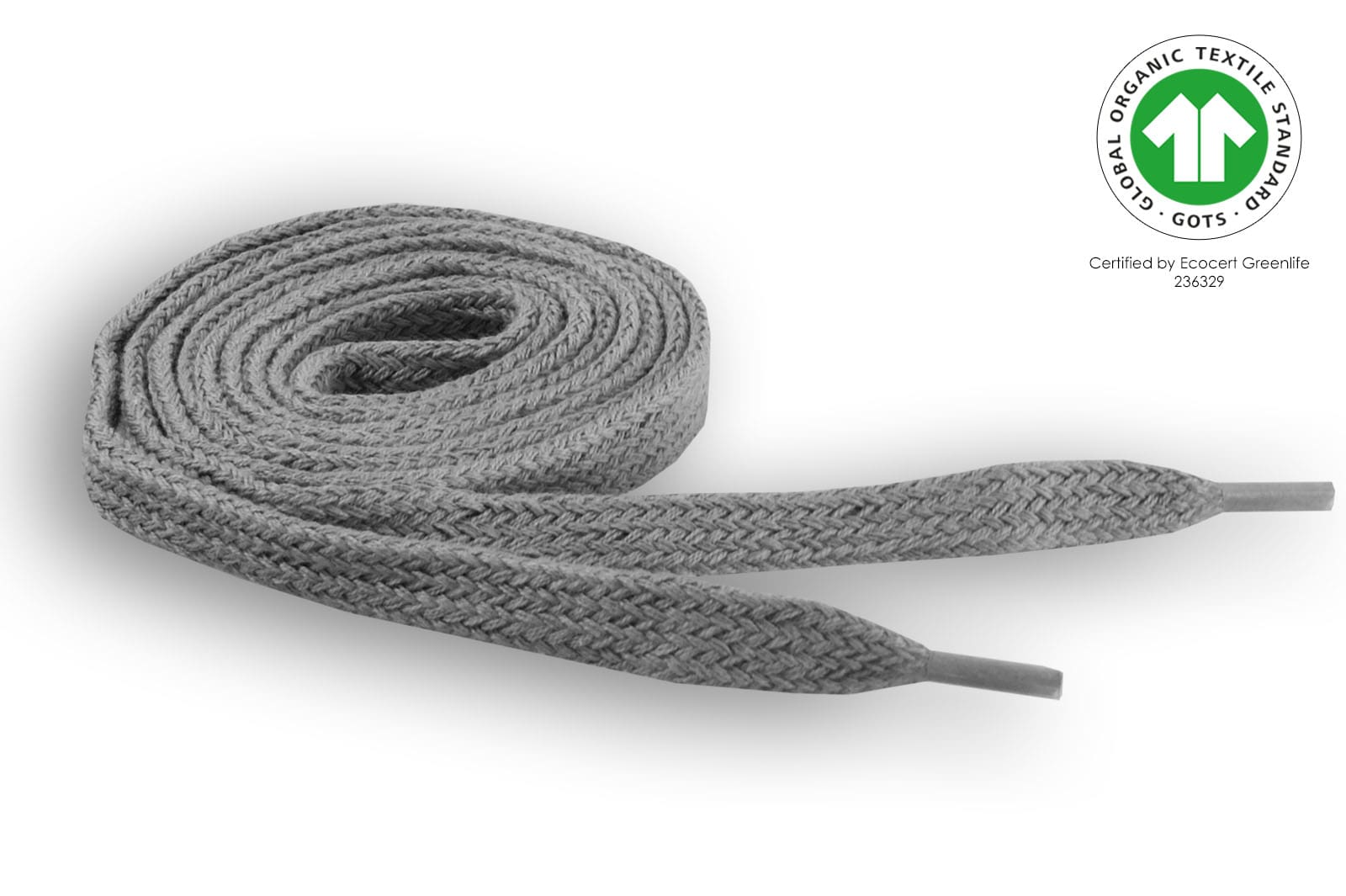 GOTS-zertifizierter Bio-Baumwoll-Flachsenkel für Sneaker