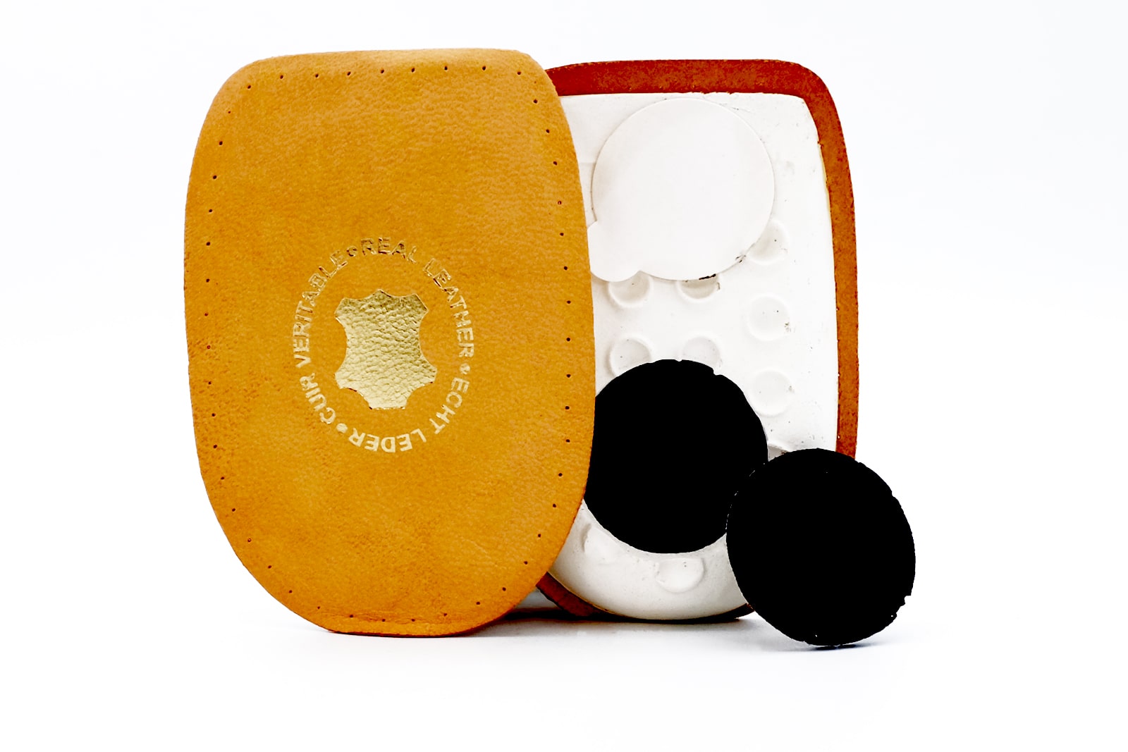 Fersensporn Kissen aus Schafleder – individuell verstellbar