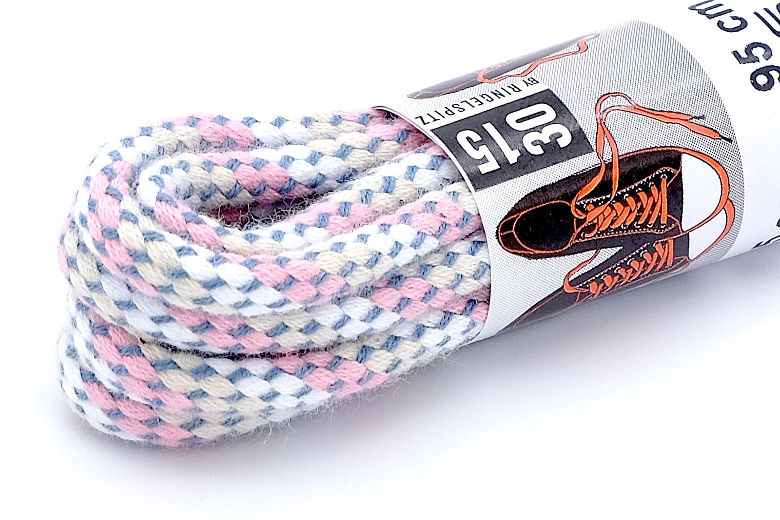 Elegante Schnürsenkel rund – Baumwolle farbig