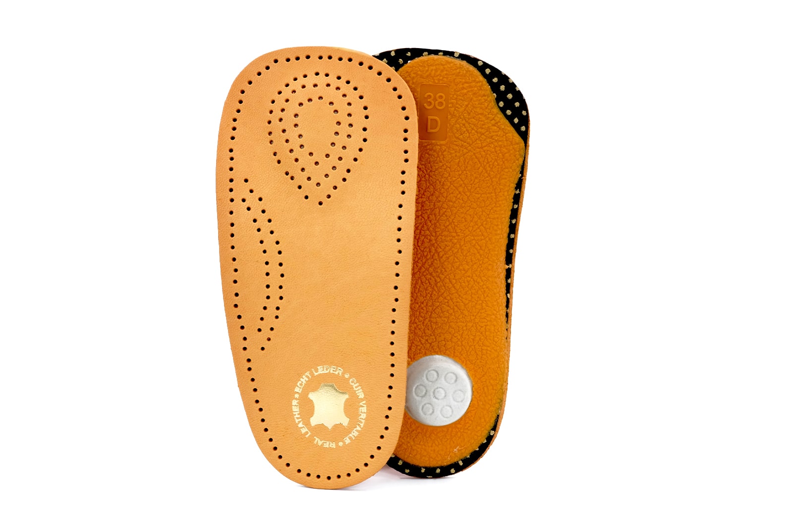 3/4 Leder Einlegesohle Herren – mehr Halt & Komfort