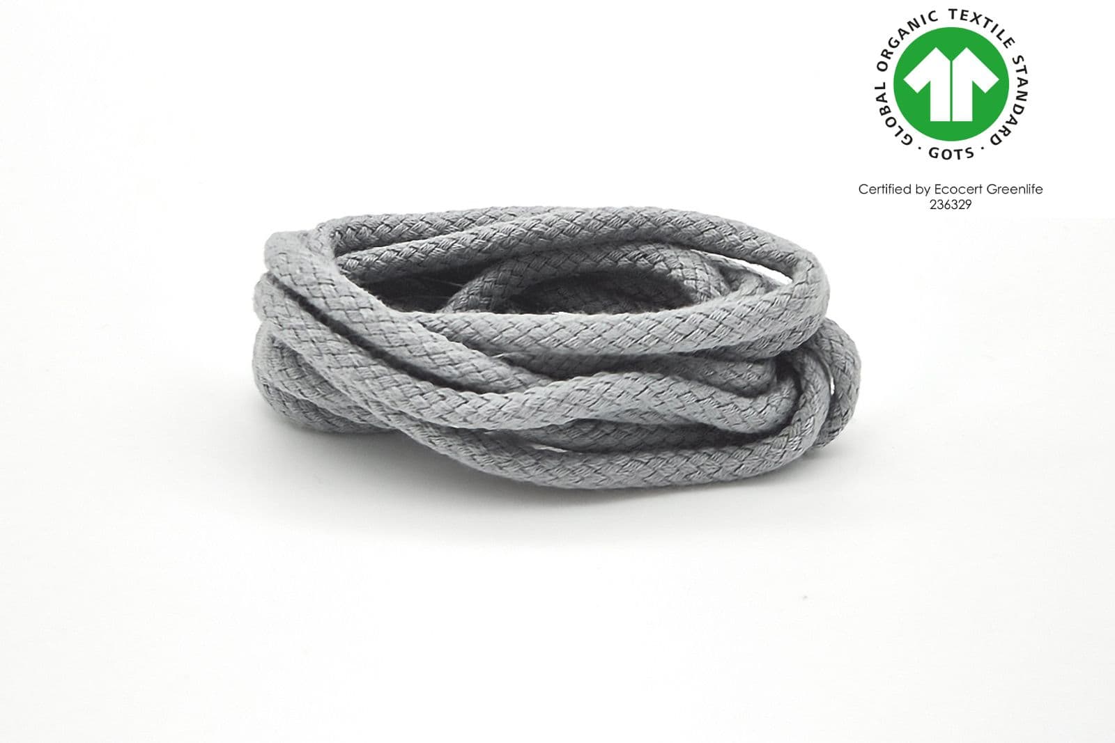 GOTS-zertifizierte Bio-Baumwoll-Kordel für Sneaker