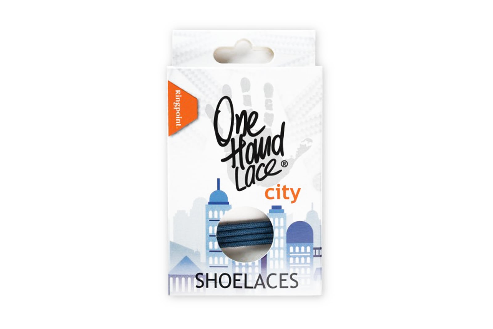 One-Hand Lace City Schnürsenkel rund